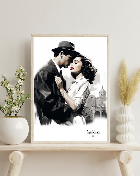 Casablanca Inspired Movie Poster, Morocco Gifts