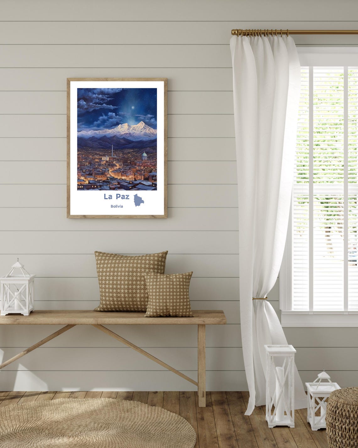 La Paz Print La Paz Poster Bolivia Print La Paz Wall Art Bolivia Wall Art South America Print La Paz Travel Print Christmas Gift - Image 2