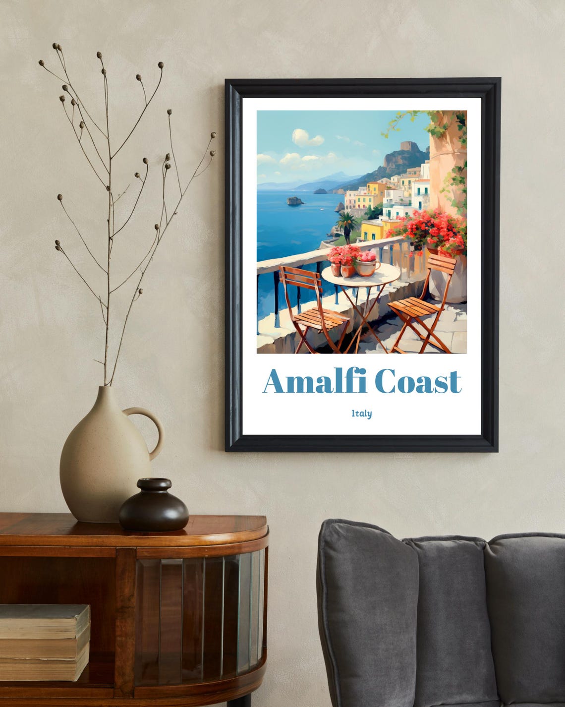 Amalfi Coast Travel Poster, Italy Gift - Image 2