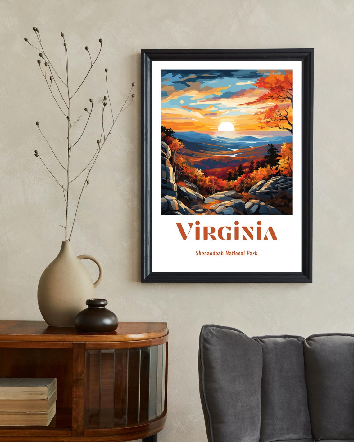 Shenandoah National Park Poster, Autumn Landscape - Image 2