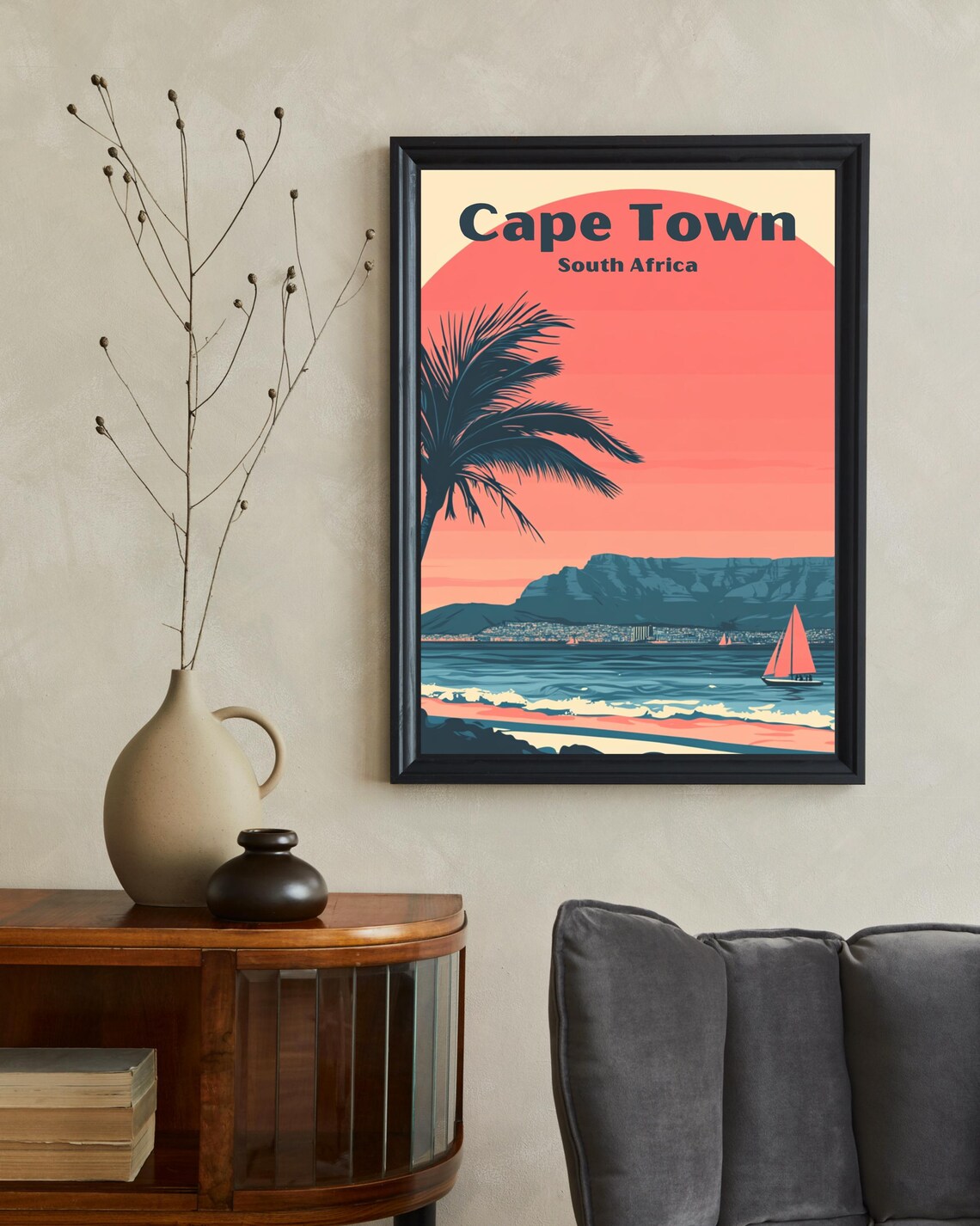 Cape Town Vintage Travel Poster, South Africa Print - Image 2