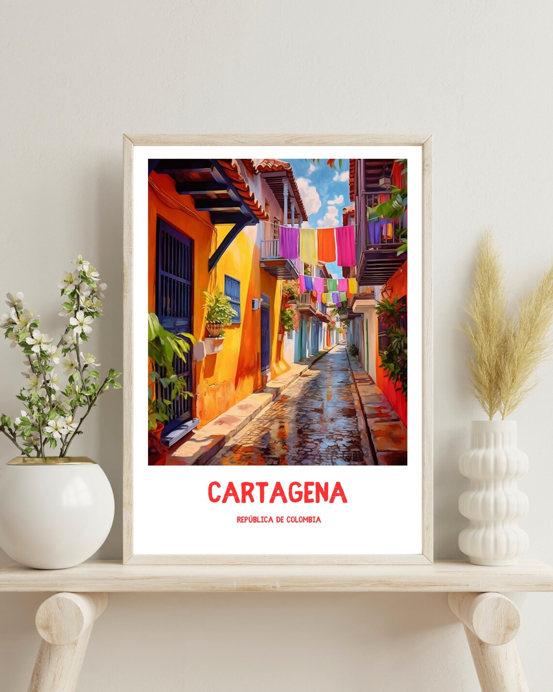 Cartagena, Colombia Poster, Christmas Gift