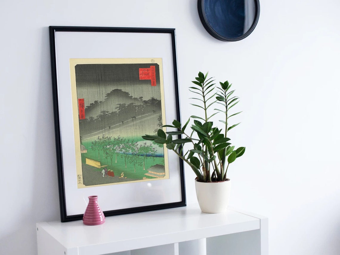 Japan Woodblock Print Japanese Print Japanese Art Japan Poster Japon Estampe Japonaise Vintage Japan Japan Poster Utagawa Hiroshige - Image 2