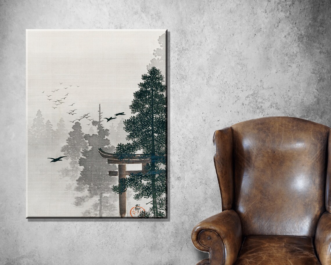 Japanese Vintage Woodblock Print, Japan Wall Art - Image 2