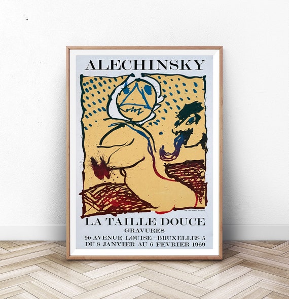 Vintage Exhibition Poster Modern Wall Art Mid Century Modern Art Print Museum Print Paris Wall Art Wall Art Prints Paris Print