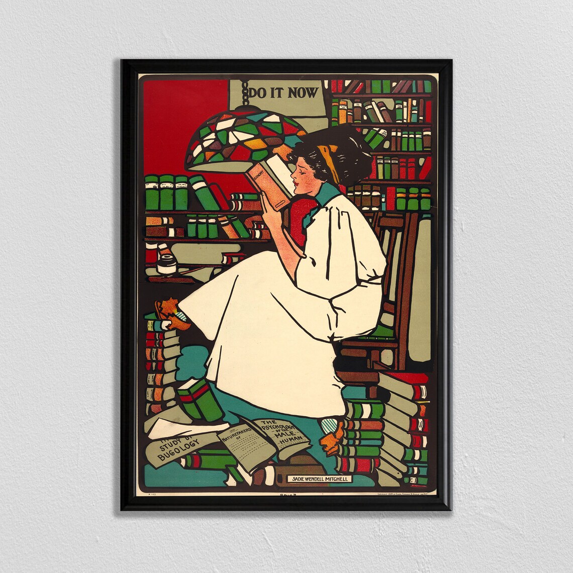 Take Along A Book Vintage Literary Quote Poster