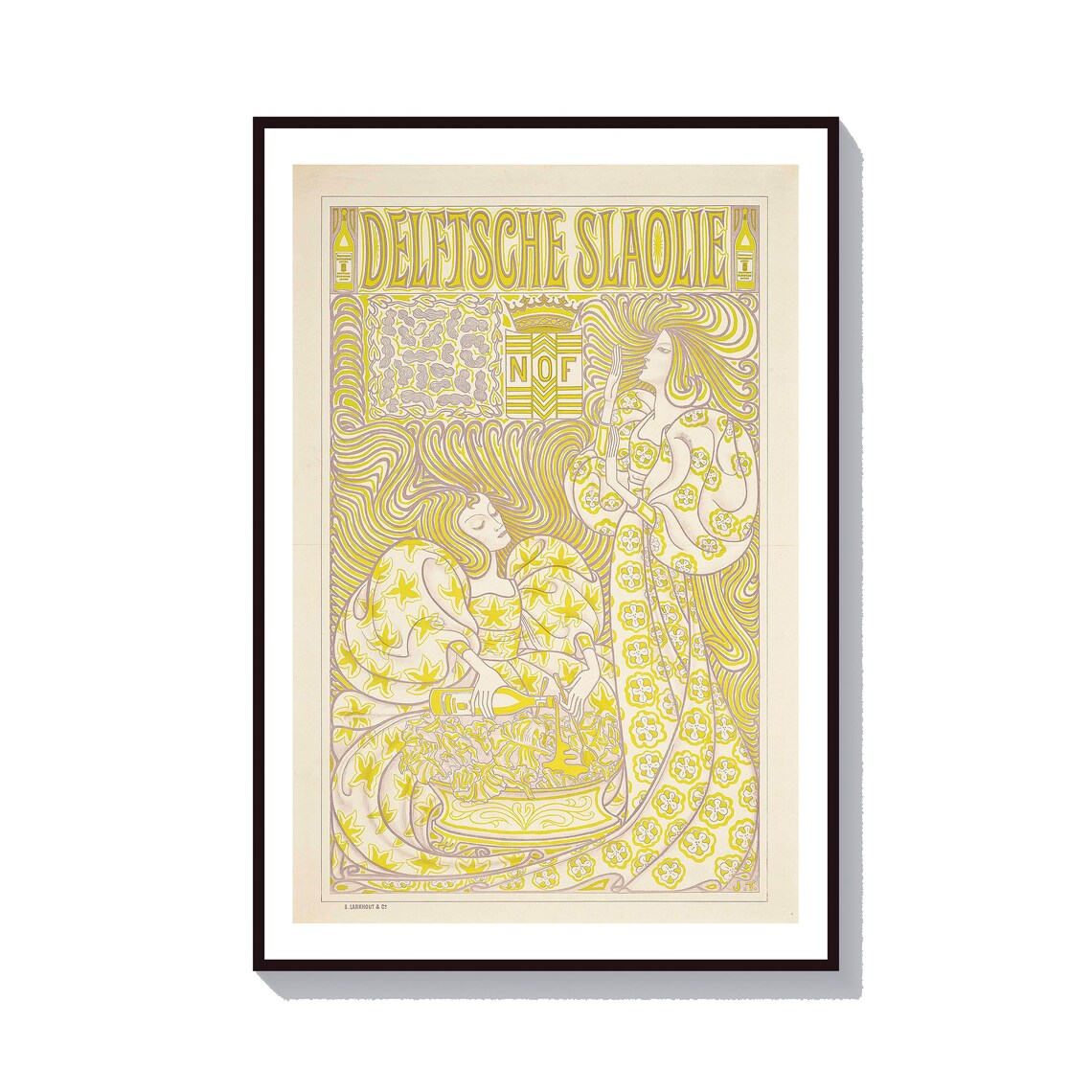 Paris Art Nouveau Print, Jan Toorop French Ad