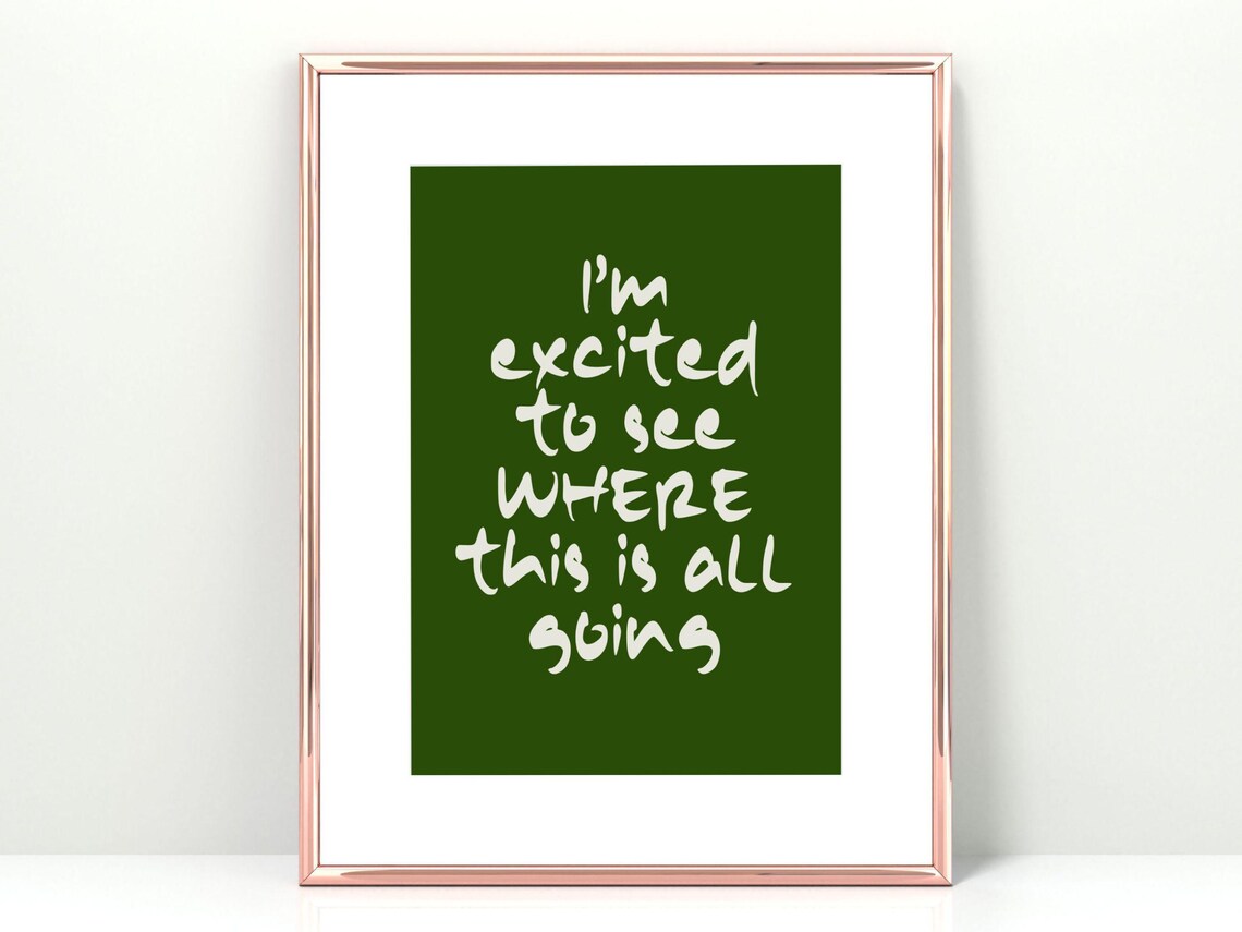 Happy Quote, Motivational Workspace Decor Poster