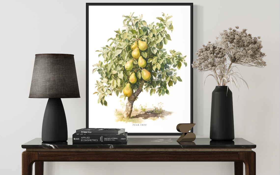 Pear Tree Art Print, Nature-Inspired Wall Art - Image 3