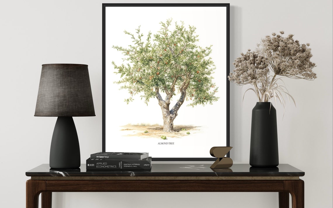 Almond Tree Art Print Almond Tree Wall Art Poster - Image 2