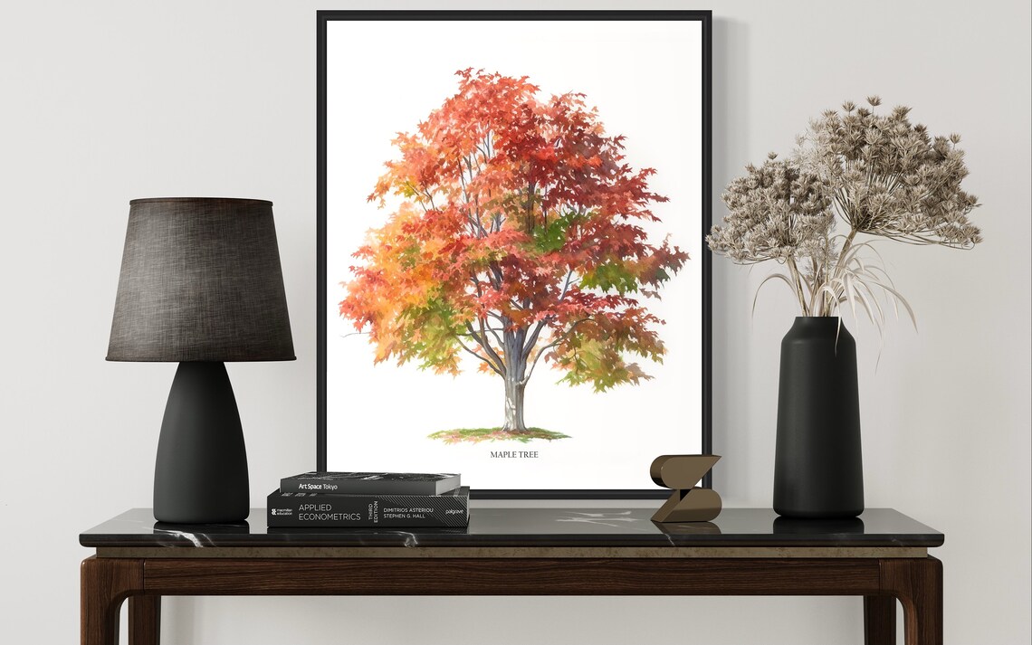 Maple Tree Art Print, Nature Wall Art Poster - Image 3