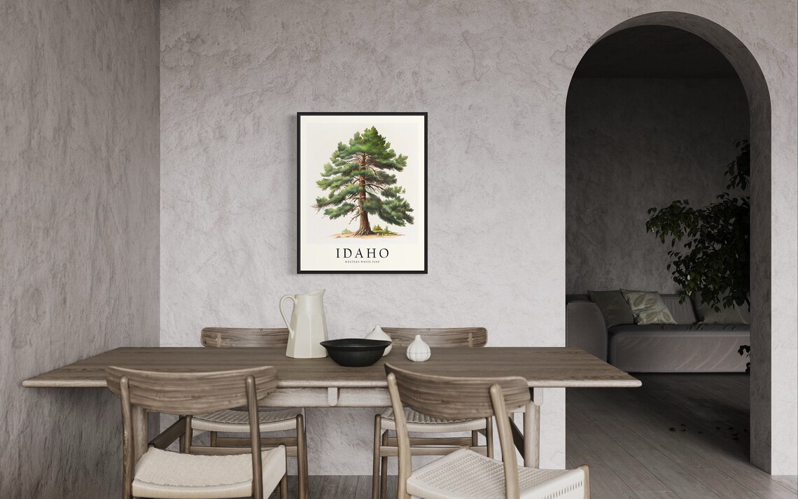 Idaho State Tree Art Print, Western White Pine - Image 3