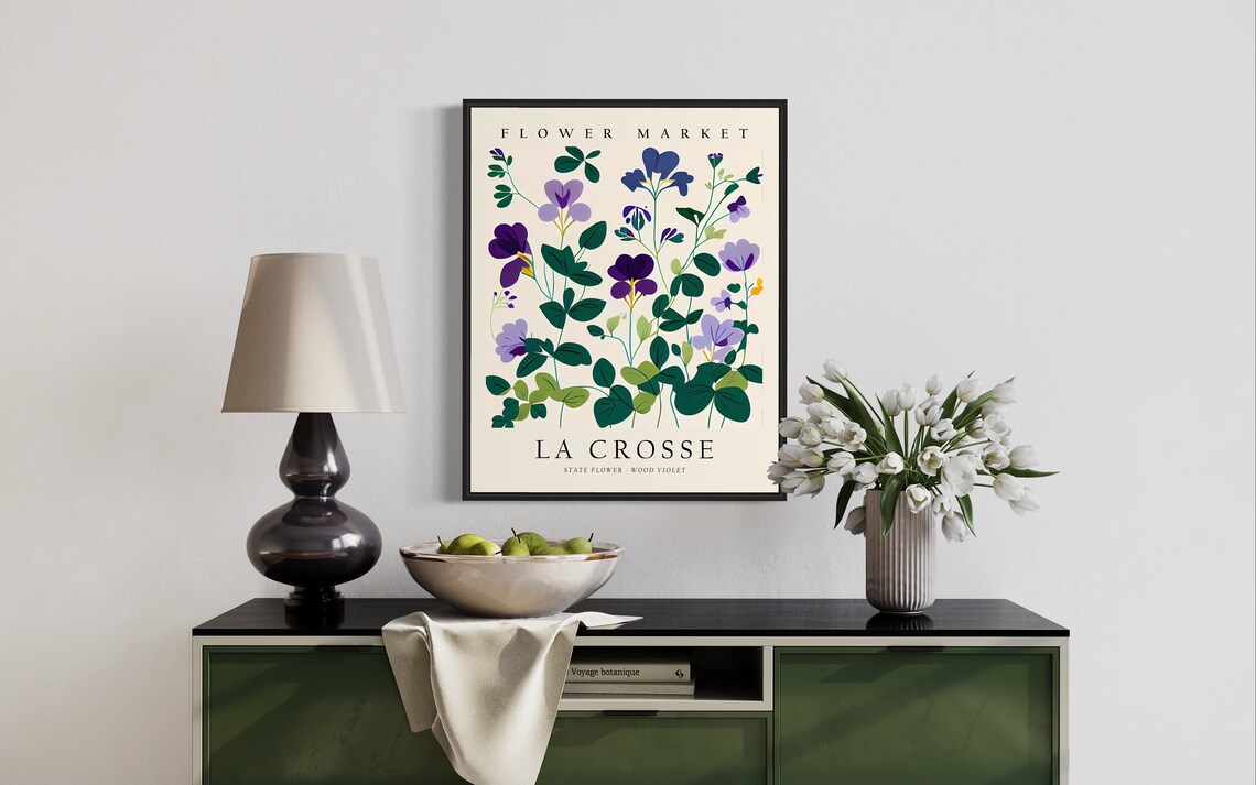 La Crosse Wisconsin Flower Market Art Print - Image 3