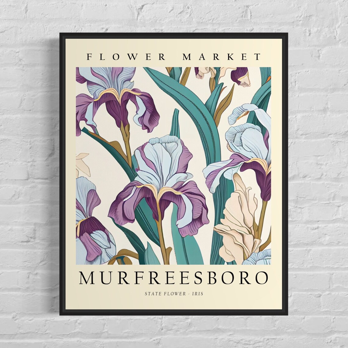 Murfreesboro Tennessee Flower Market Art Print