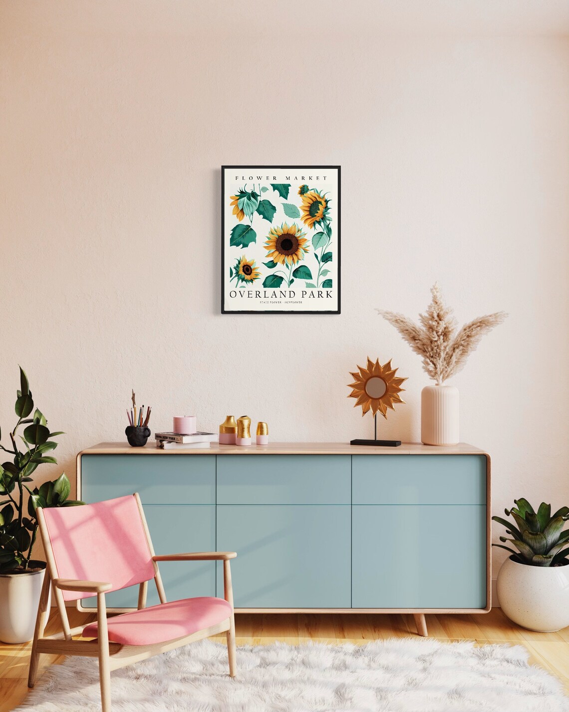 Overland Park Kansas Flower Market Art Print - Image 2