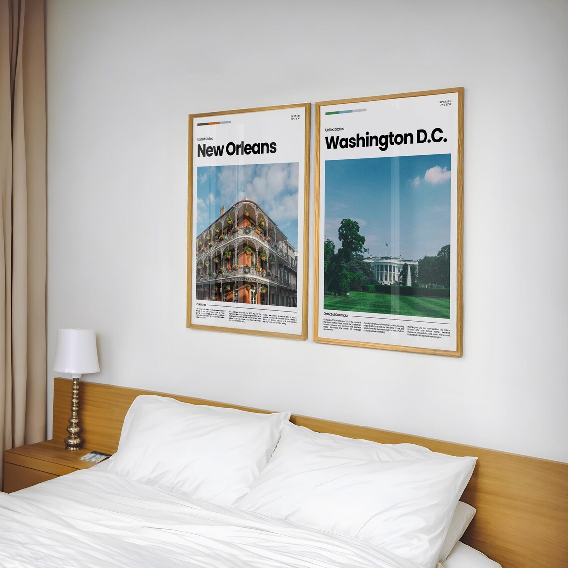 Washington DC White House Lawn Capital Landmarks Travel Poster - Image 2