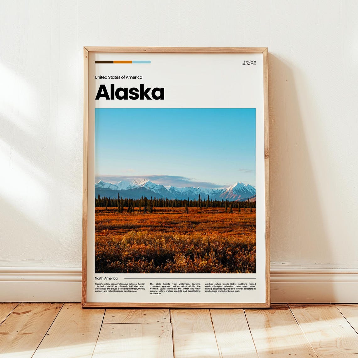 Alaska Poster Print Photo Wall Art United States Travel Gift