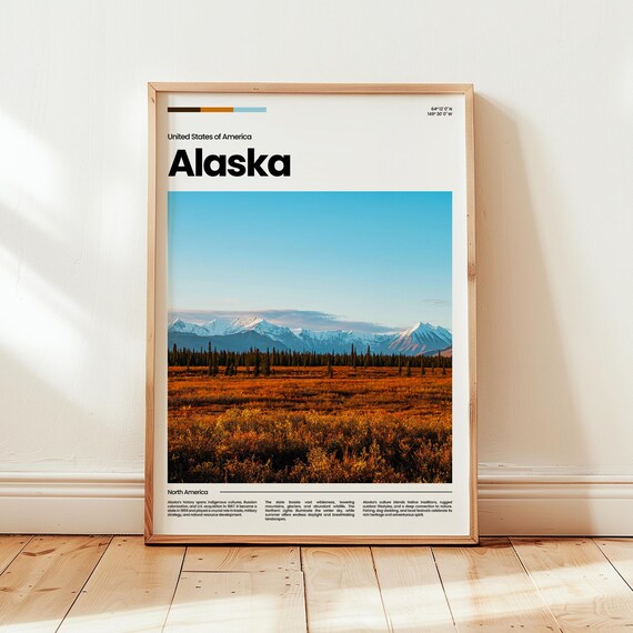 Alaska Poster Print Photo Wall Art United States Travel Gift