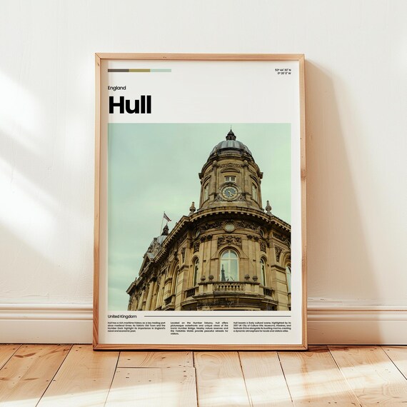 Hull Poster Print Photo Wall Art England Travel Gift