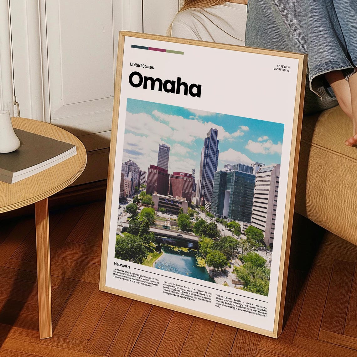 Omaha Travel Poster Omaha Poster Omaha Photo Poster Omaha Art Print Omaha Art Usa Poster Usa Travel Poster Travel Gift - Image 3