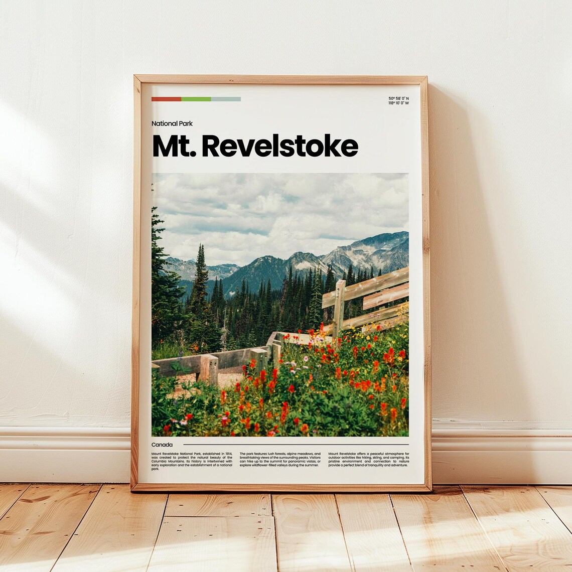 Mont Revelstoke Poster Print Photo Wall Art Canada Travel Gift