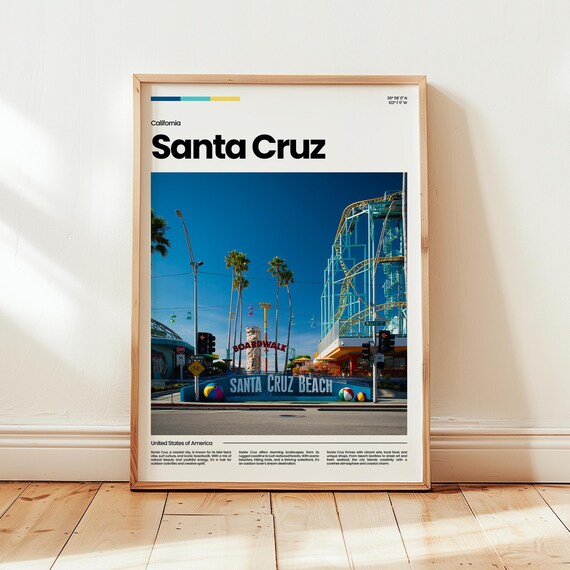 Santa Cruz Poster Print Photo Wall Art Travel Gift