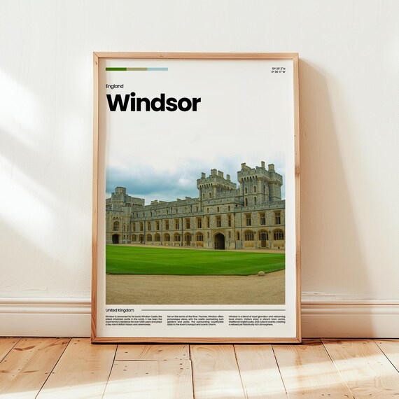 Windsor Poster Print Photo Wall Art England Travel Gift