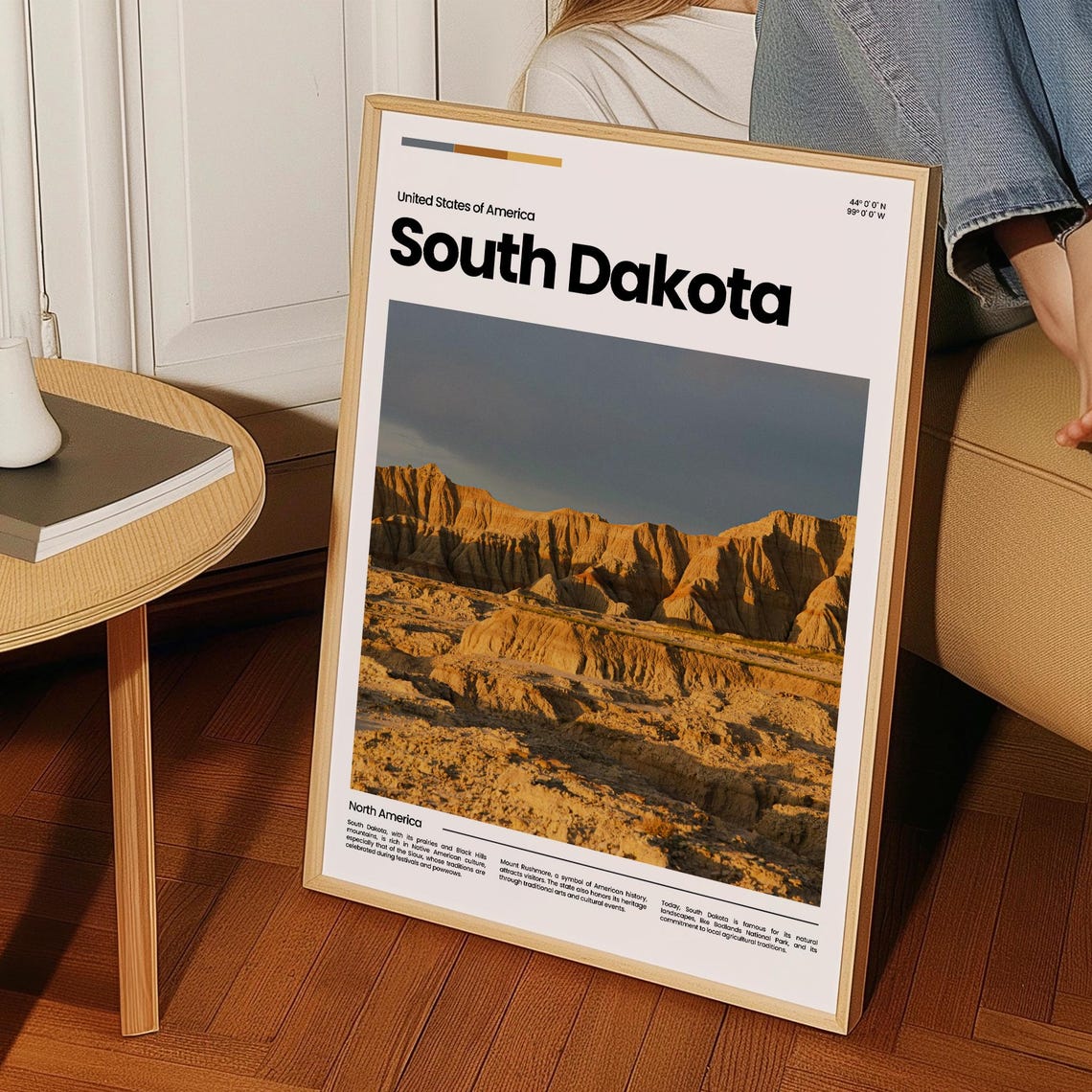 South Dakota Travel Poster South Dakota Poster South Dakota Photo Poster South Dakota Art Print Usa Poster Travel Poster Travel Gift - Image 3