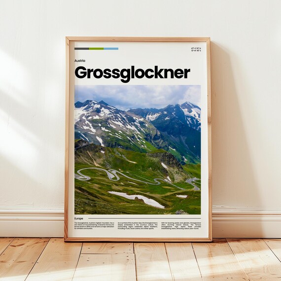Grossglockner Poster Print Photo Austria Travel Gift