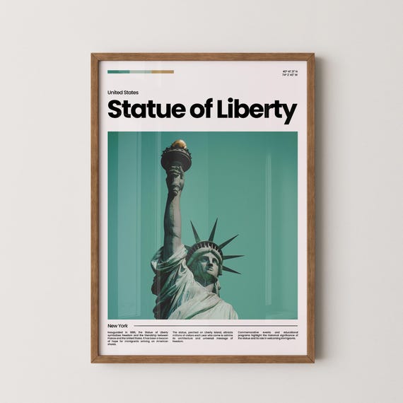Statue Of Liberty Travel Poster Statue Of Liberty Poster Statue Of Liberty Photo Poster Statue Of Liberty Print Travel Gift
