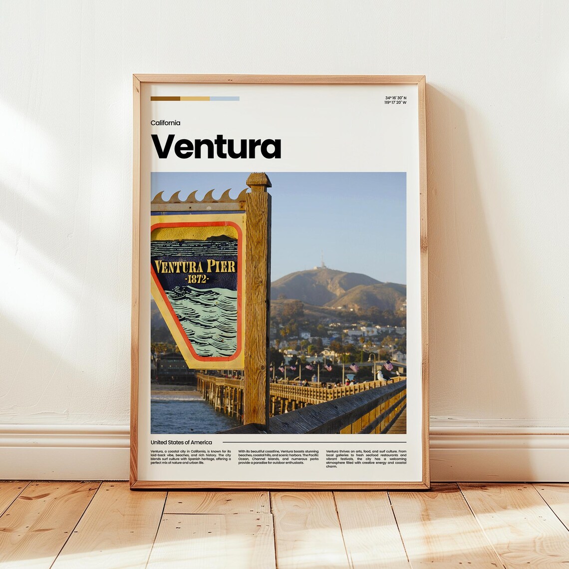 Ventura Poster Print Photo Wall Art Travel Gift