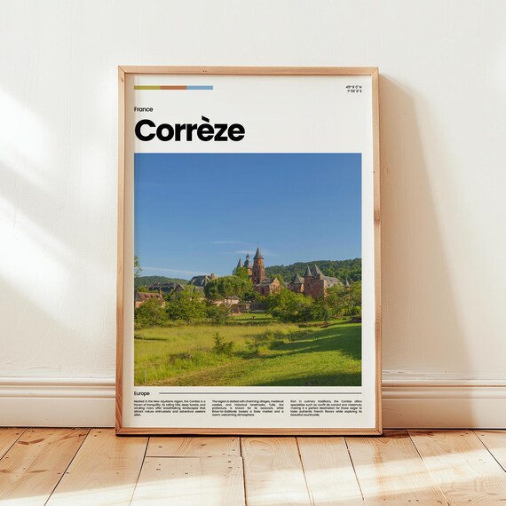 Corrze Poster Print Photo Wall Art France Travel Gift