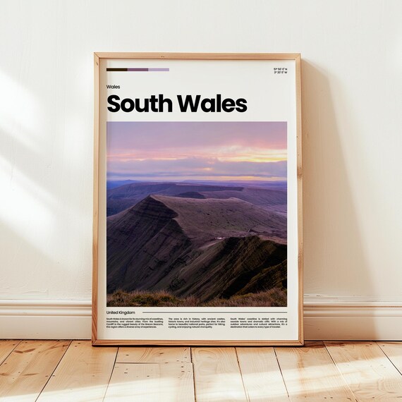 South Wales Poster Print Photo Travel Gift
