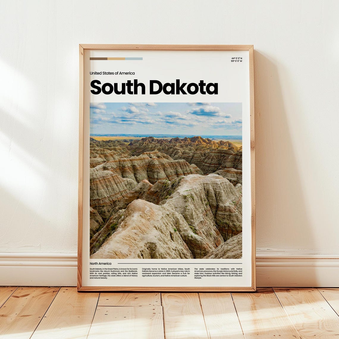 South Dakota Poster Print Photo United States Travel Gift