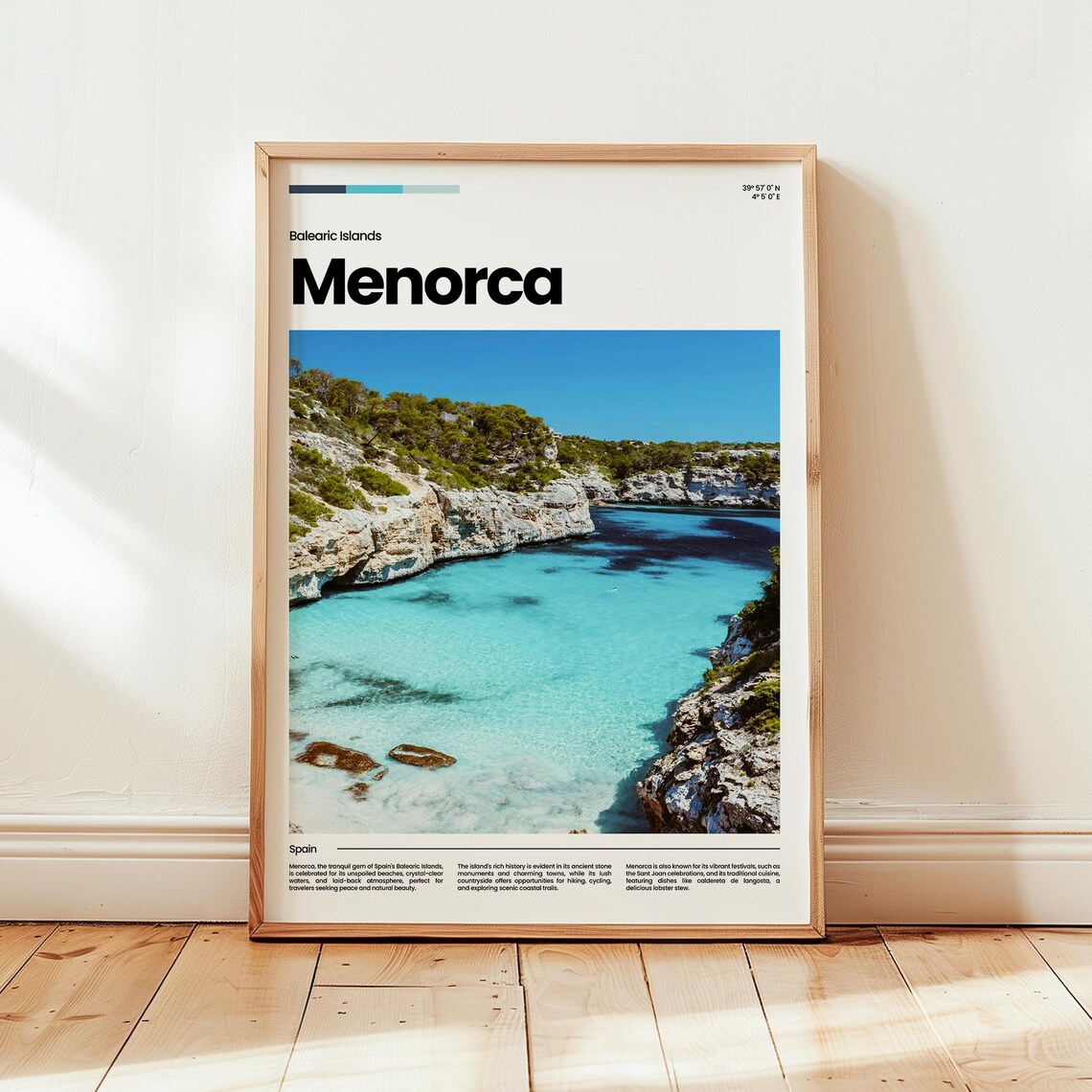 Menorca Poster Print Photo Spain Travel Gift