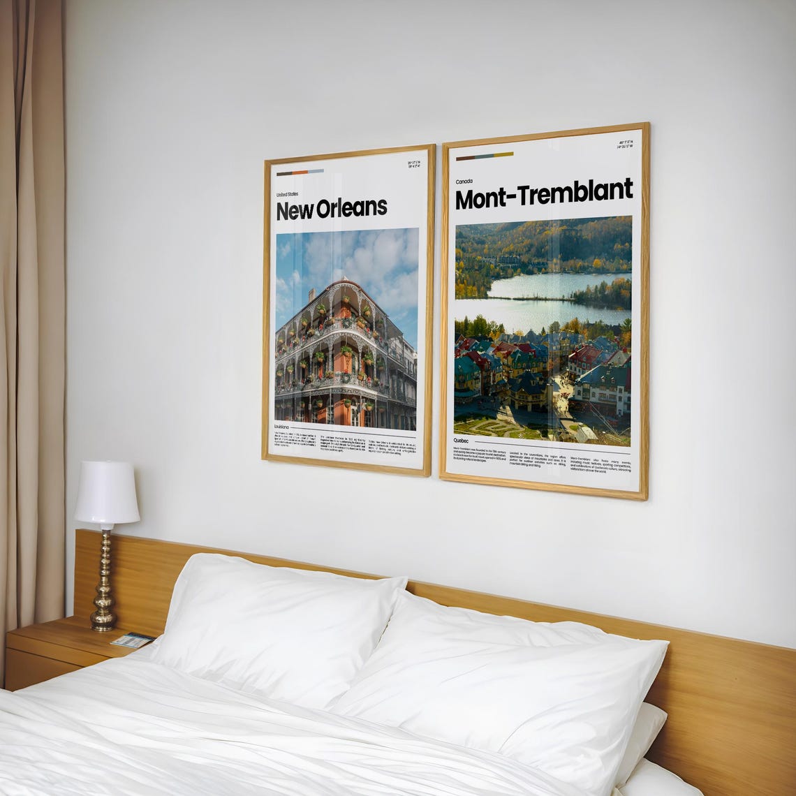 Mont-Tremblant Ski Resort Village Lake Autumn Quebec Travel Poster - Image 2