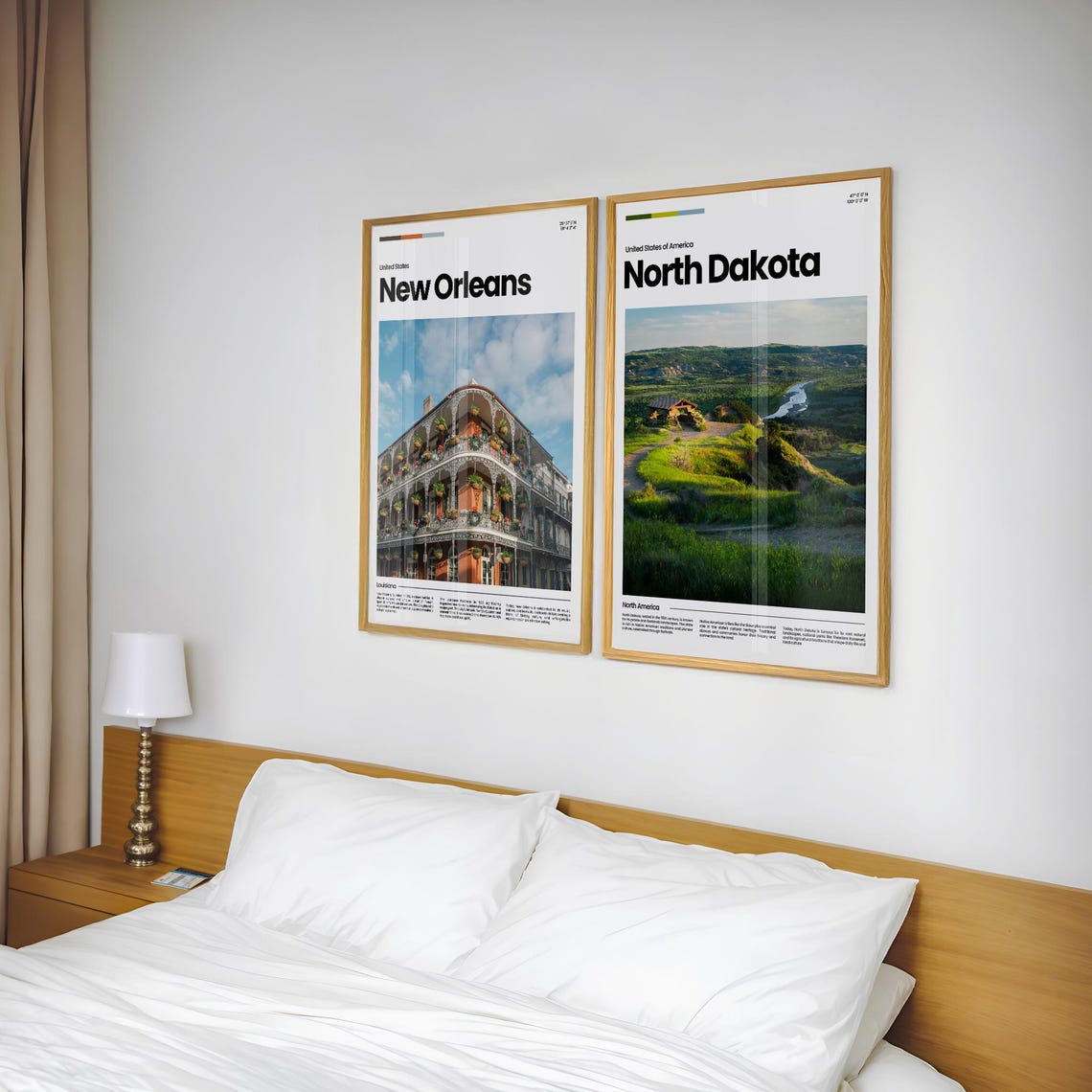 North Dakota Badlands Overlook Cabin Scenic River Valley Poster - Image 2