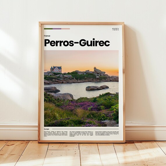 Perrosguirec Poster Print Photo France Travel Gift