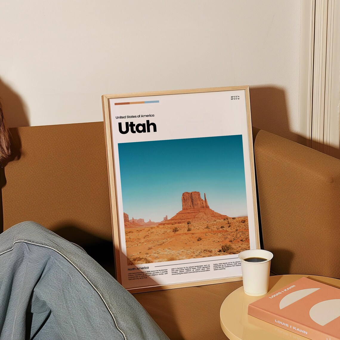 Utah Desert Red Rock Butte Southwestern Scenic Landscape Poster - Image 4