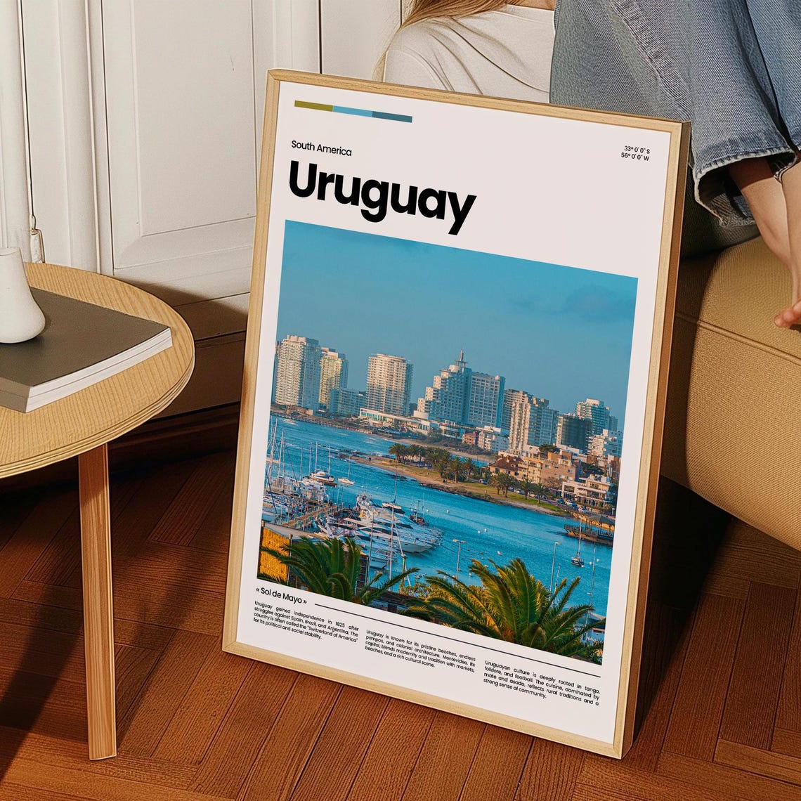 Uruguay Travel Poster Uruguay Poster Uruguay Photo Poster Uruguay Art Print South America Poster Travel Poster Print Travel Gift - Image 3