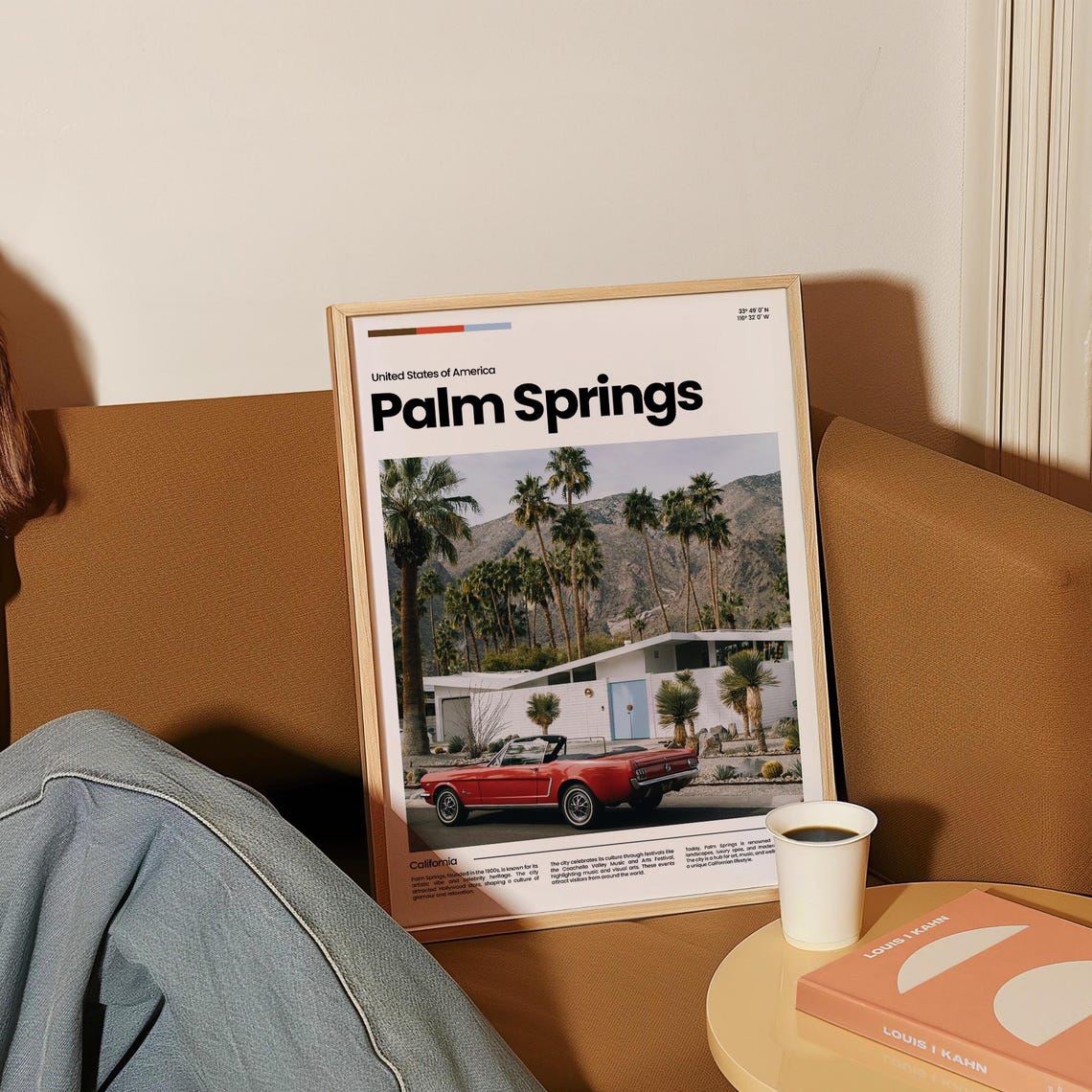 Palm Springs Travel Poster Palm Springs Poster Palm Springs Photo Poster Palm Springs Art Print Usa Poster Travel Gift - Image 4