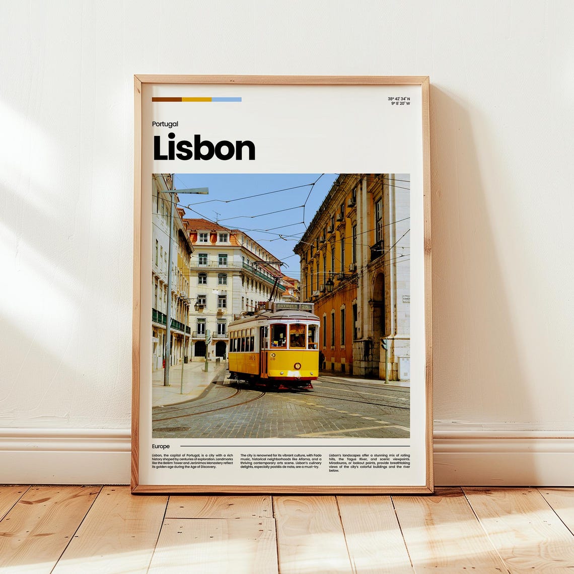 Lisbon Poster Print Photo Wall Art Portugal Travel Gift