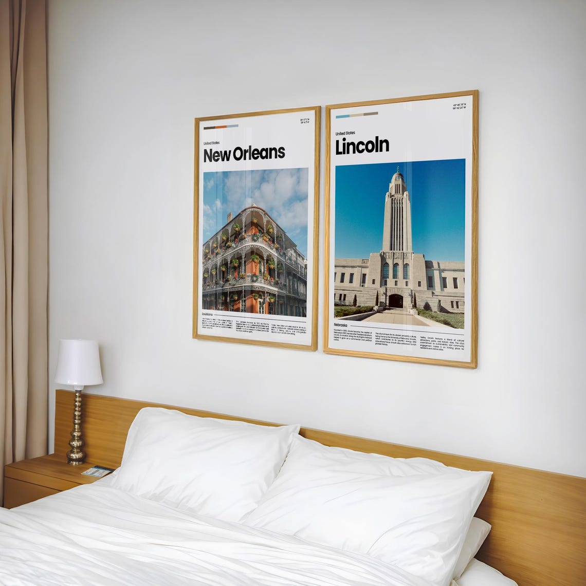 Lincoln Nebraska State Capitol Tower Classic Civic Travel Poster - Image 2