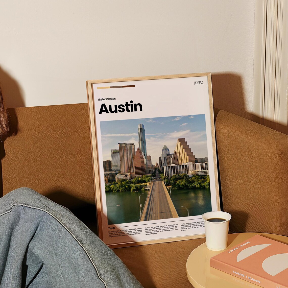 Austin Congress Avenue Bridge Skyline Texas Capital Travel Poster - Image 4