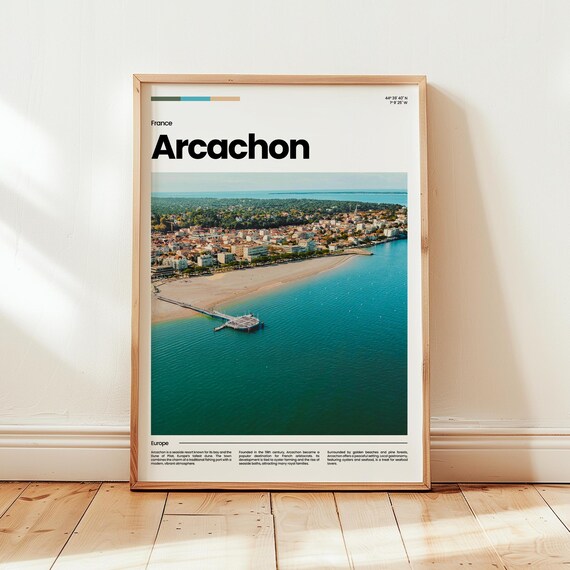 Arcachon Poster Print Photo Wall Art France Travel Gift