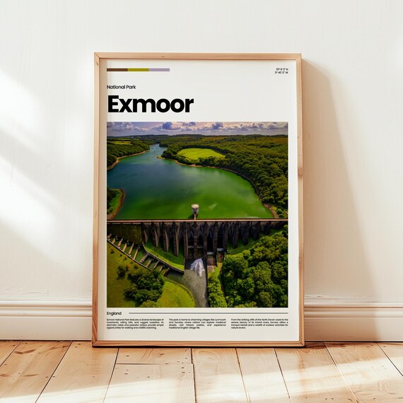 Exmoor Poster Print Photo Wall Art England Travel Gift
