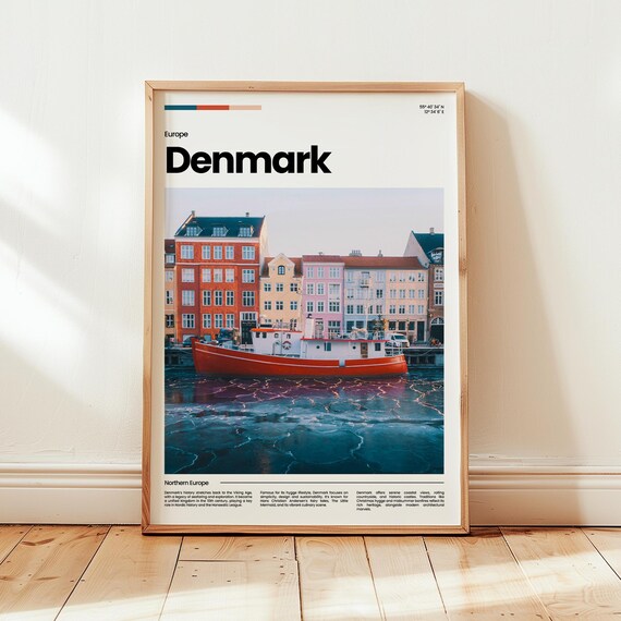 Denmark Poster Print Photo Wall Art Europe Travel Gift