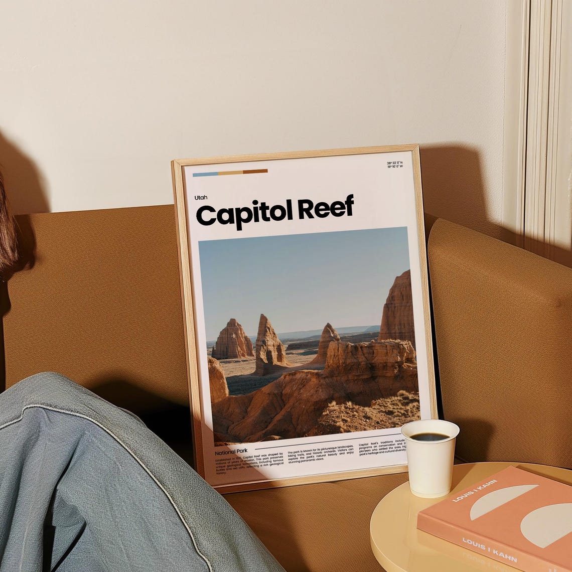 Capitol Reef National Park Utah Red Sandstone Domes Spires Poster - Image 4