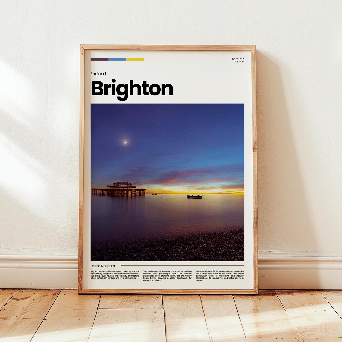 Poster Print Photo Wall Art England Travel Gift