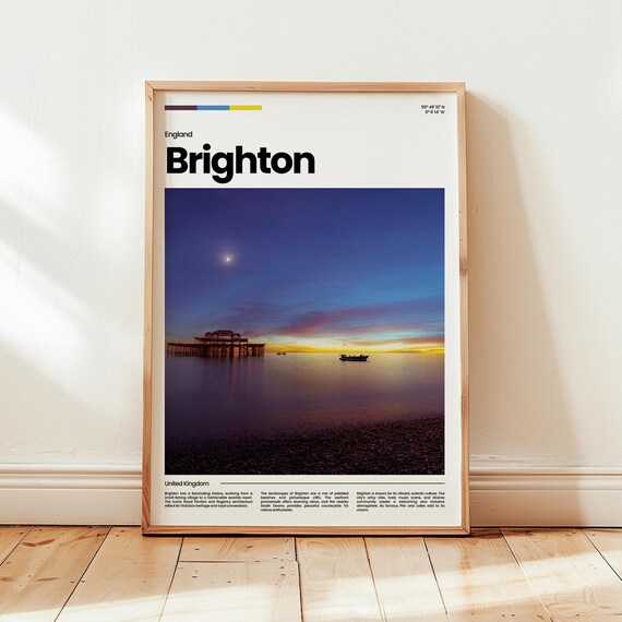 Poster Print Photo Wall Art England Travel Gift